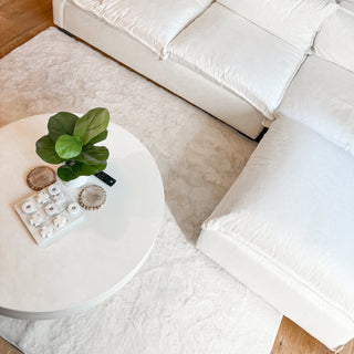 How to Style a Faux Fur Rug